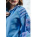 Embroidered blouse "Harmony" blue